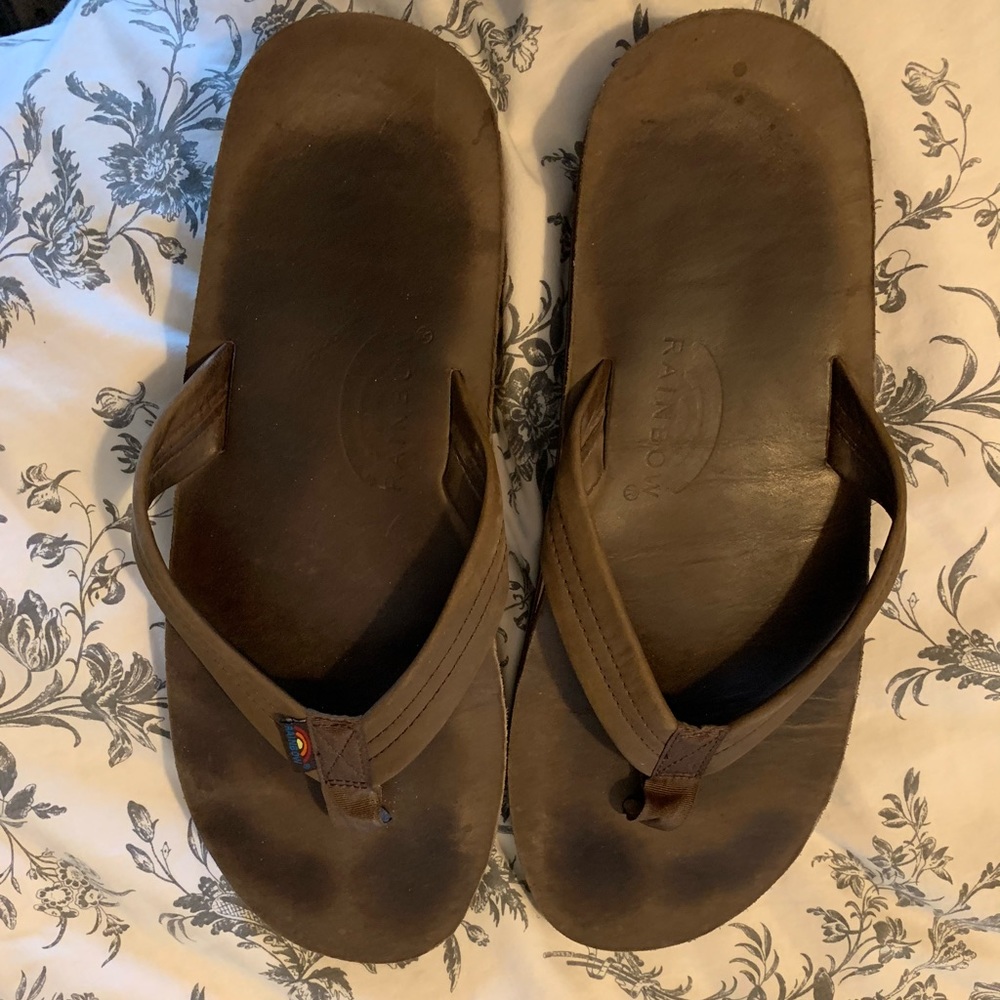 Rainbow Double Layer Men’s Sandals Size XXL